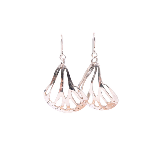 Cutout butterfly earrings
