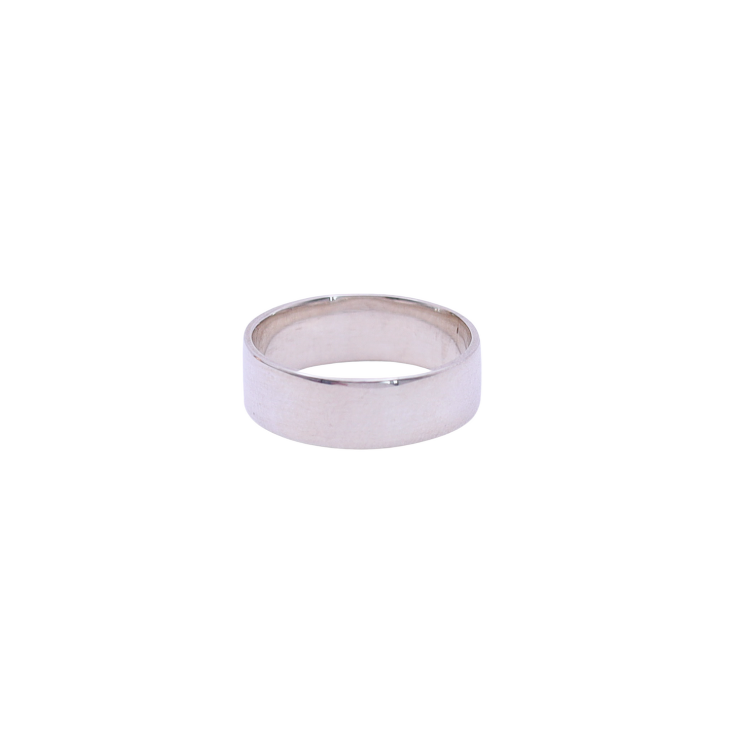 Flat Silver Band Ring