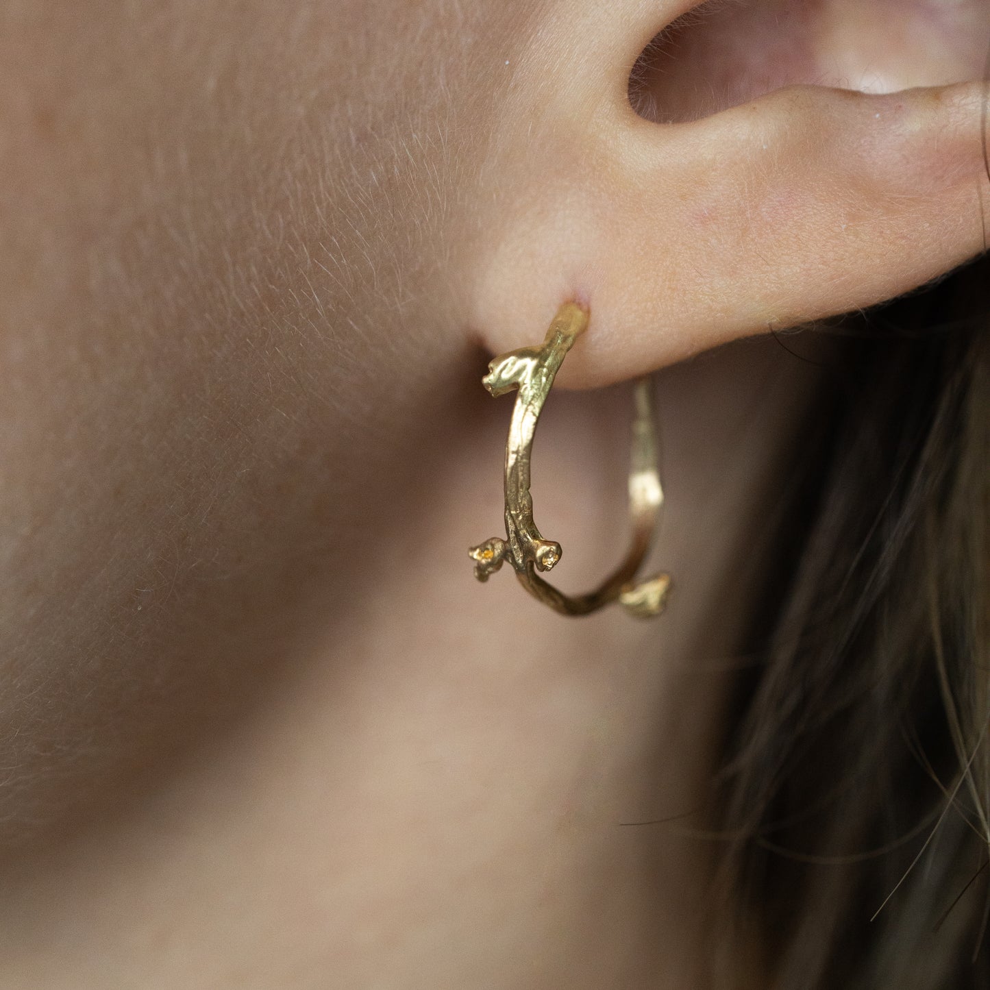18k Gold Enchanted Buds Earrings