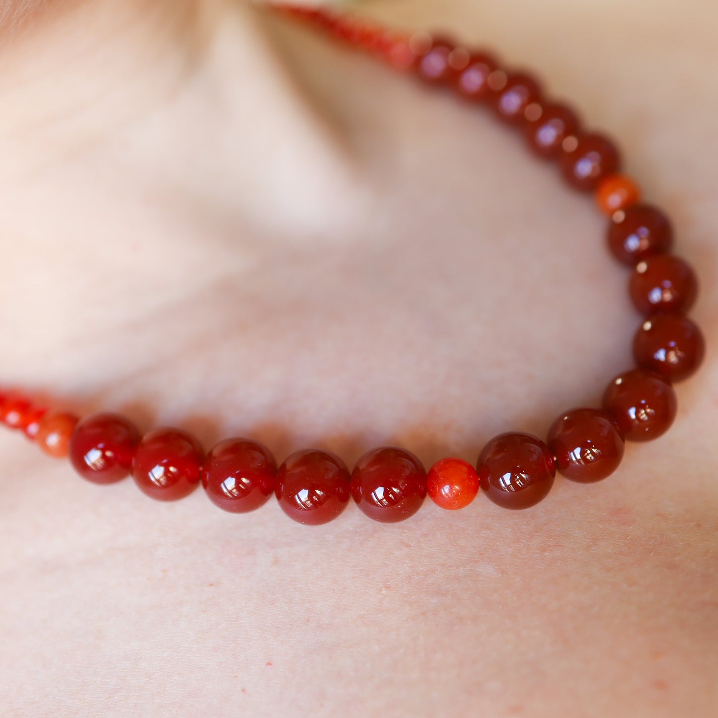 Lady in Red Necklace