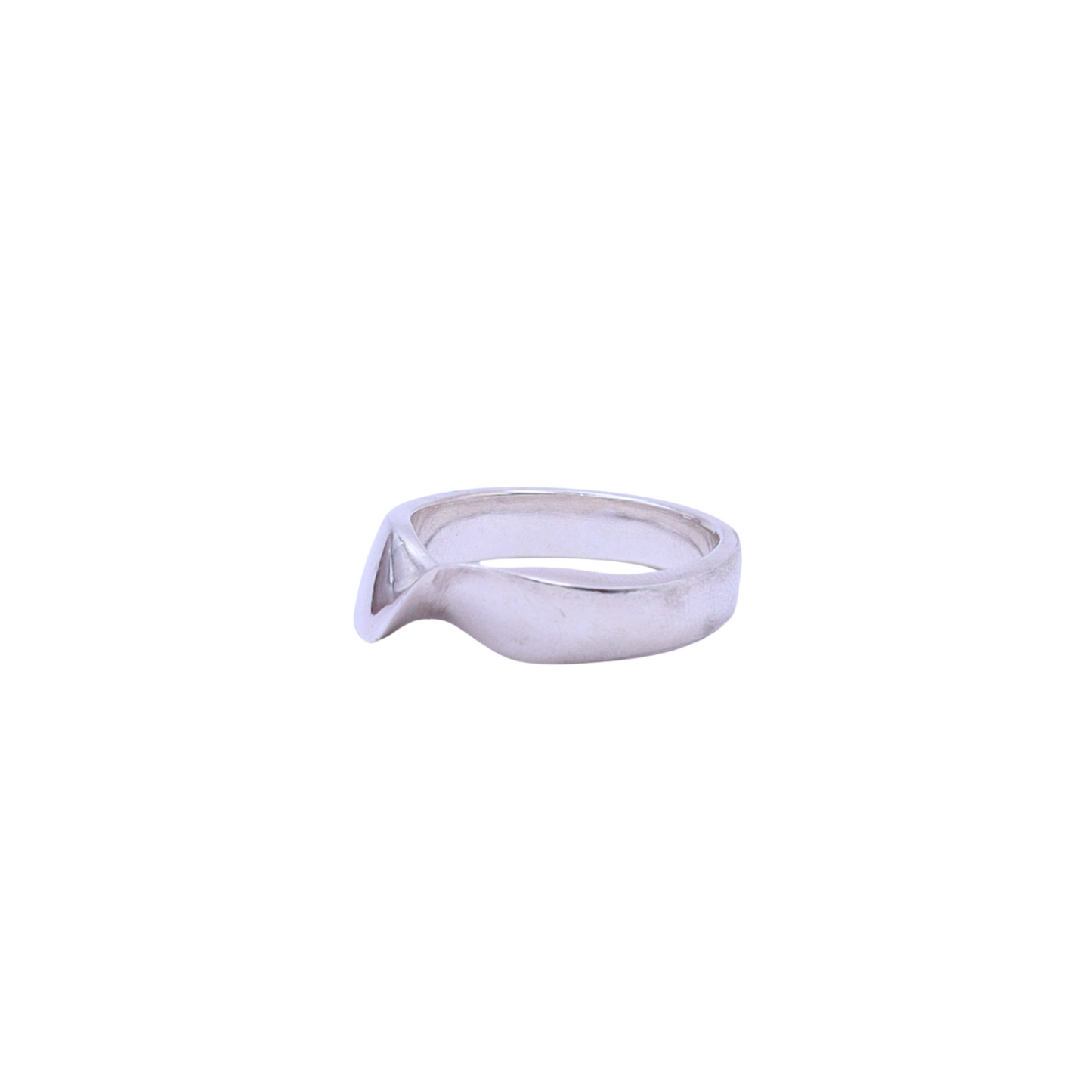 Silver Twisted Band Ring