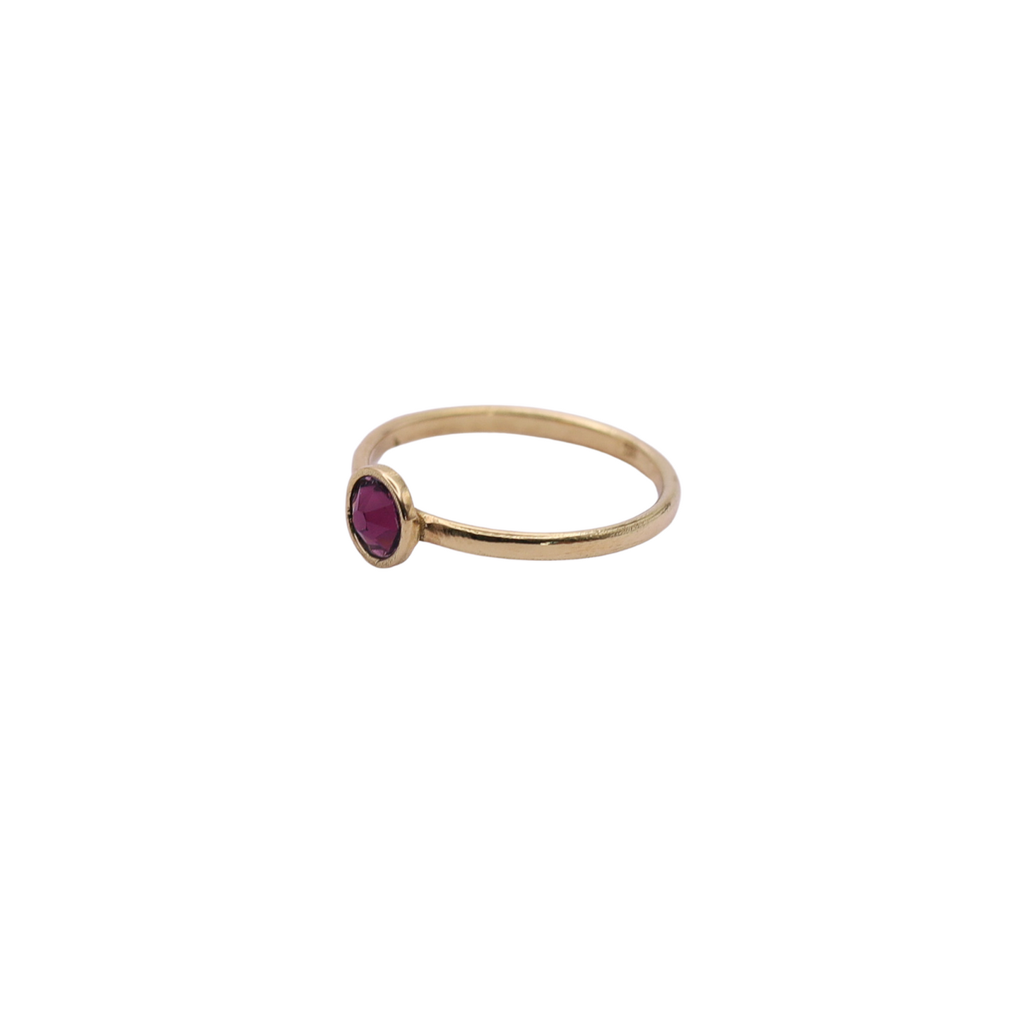 18k Solid Gold Swarovski Crystal Ring