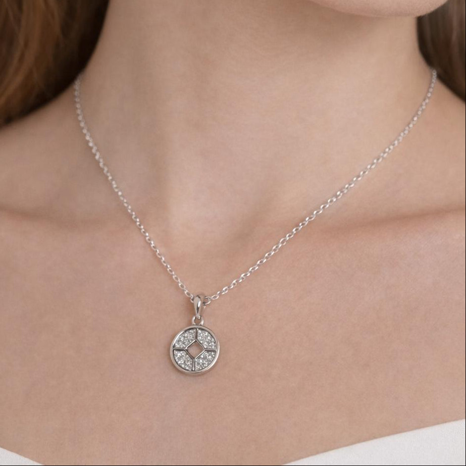 Modern Silver Necklace