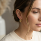 Oak Crown Earrings - Luxury Gold Hoop Earrings