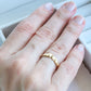 Anel Gravilha Dourada em Ouro Amarelo 18k