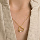 Heart-Shaped Necklace Gold Vermeil