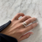Sculptural Fluid Open Wrap Ring
