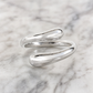 Sculptural Fluid Open Wrap Ring