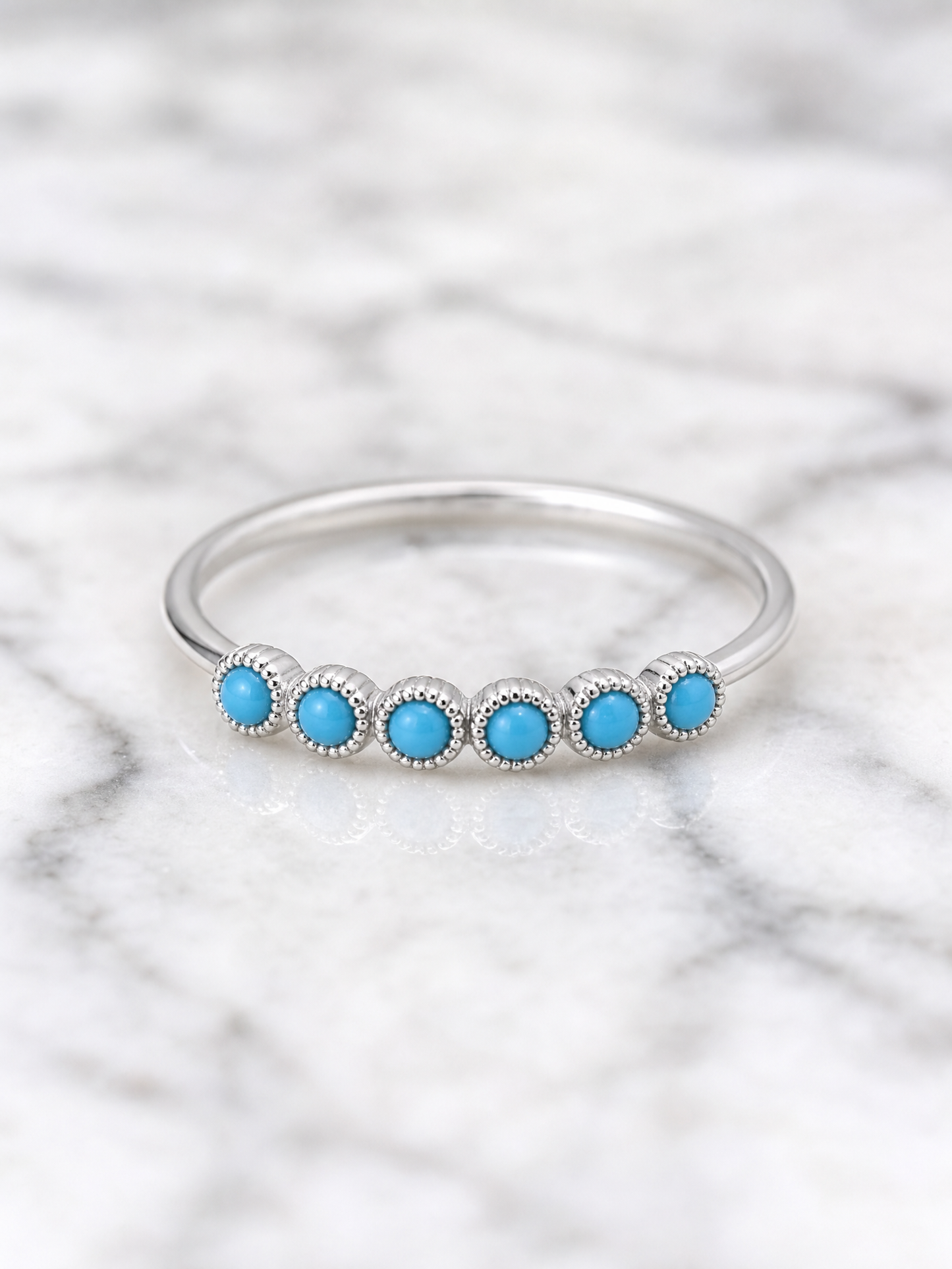 Sky-Blue-Stone Delicate Ring