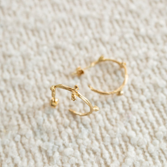 18k Gold Enchanted Buds Earrings