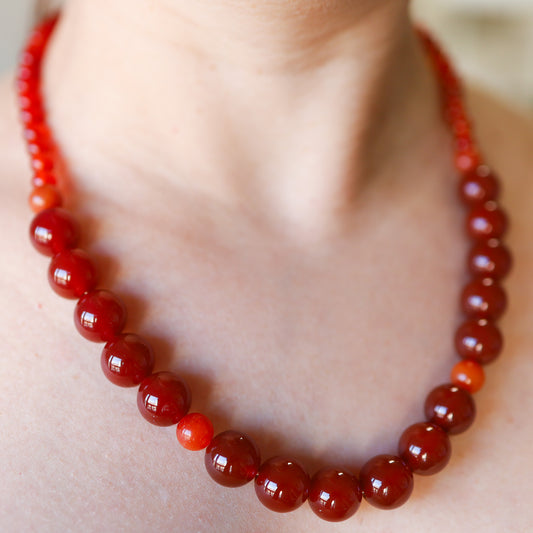 Lady in Red Necklace