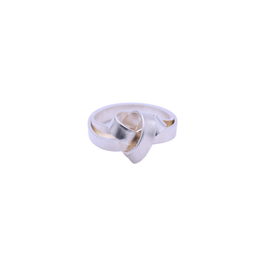 Ribbon-like Silver Ring