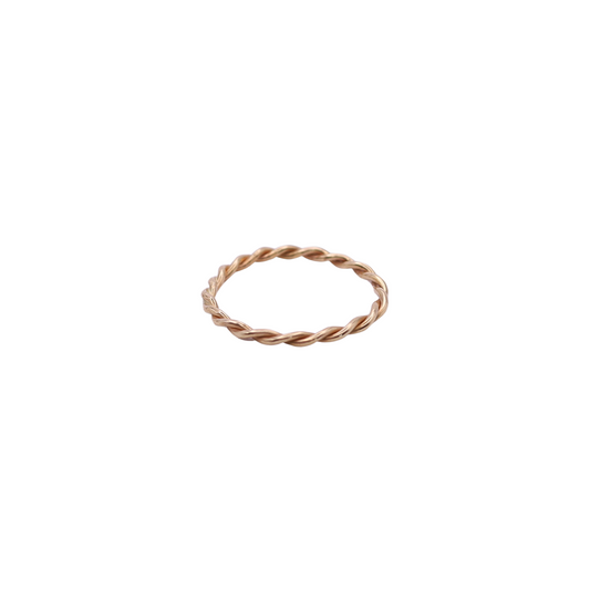 Solid 18k Gold Twisted Ring