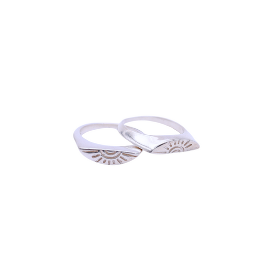 Stackable Eye Rings (Set of 2)