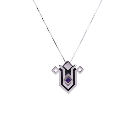 Tulip with Amethyst Necklace