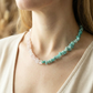 Amazonite & Rose Quartz Chip Bead Necklace