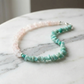 Amazonite & Rose Quartz Chip Bead Necklace