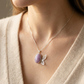 Butterfly Kunzite Cabochon Necklace