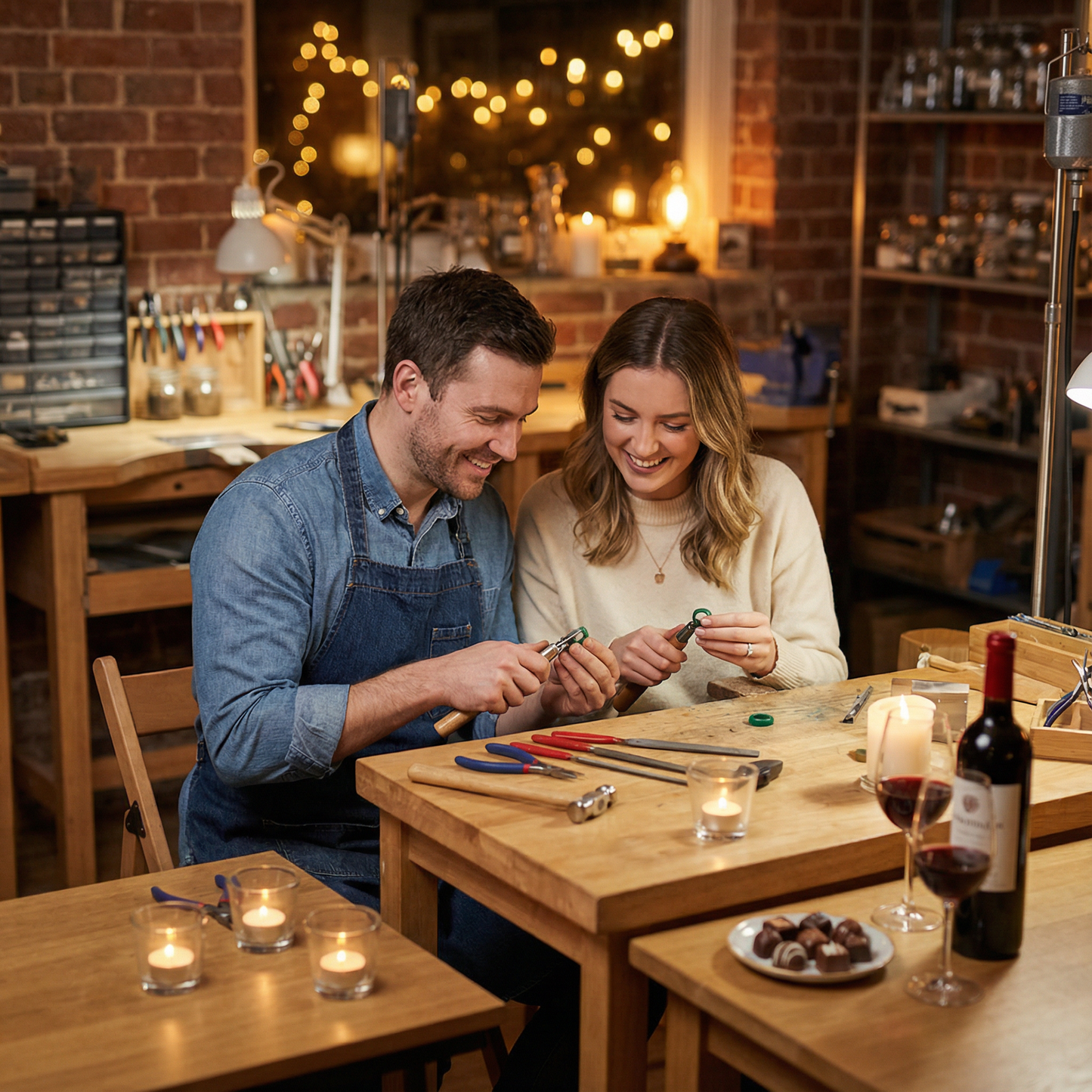 Couple Workshop — Sip & Carve While Making Your Own Matching Bands