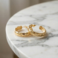 Gabriella Textured Hoop Earrings