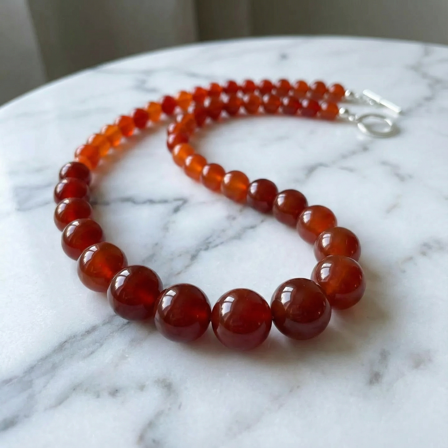 Lady in Red Necklace with Carnelian & Agate