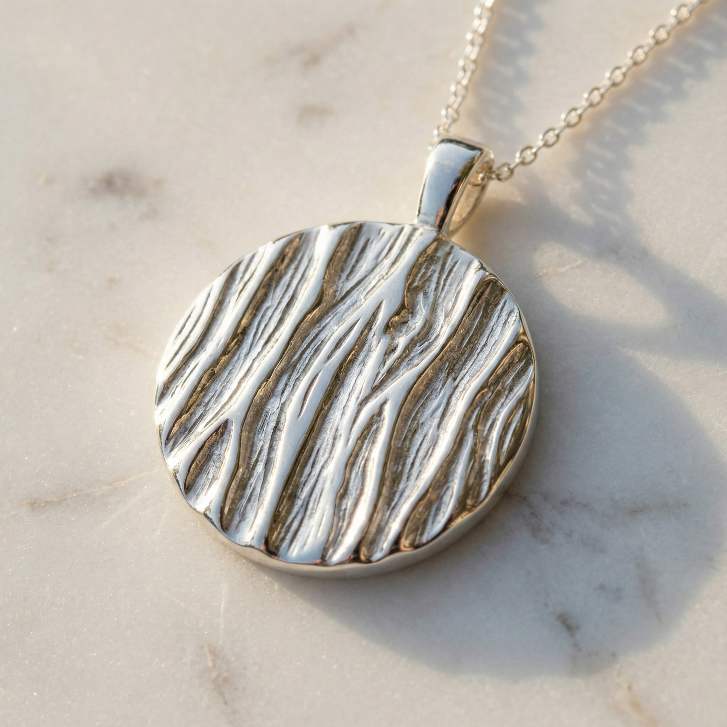 Oak Crown Medallion Necklace