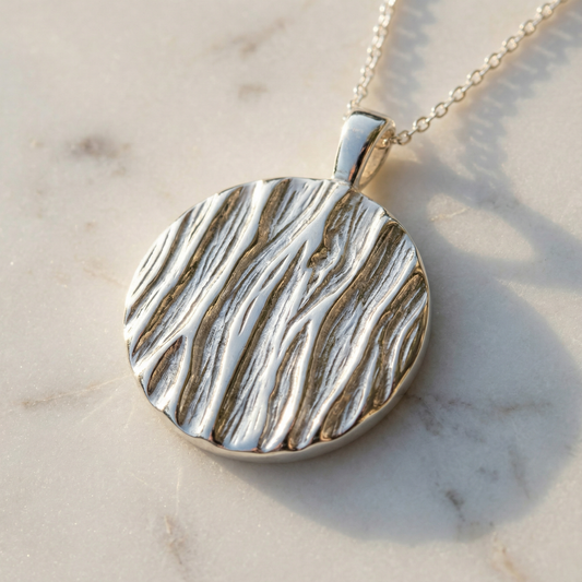 Oak Crown Medallion Necklace